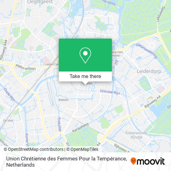 Union Chrétienne des Femmes Pour la Tempérance map