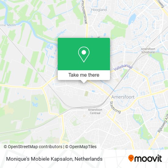 Monique's Mobiele Kapsalon Karte