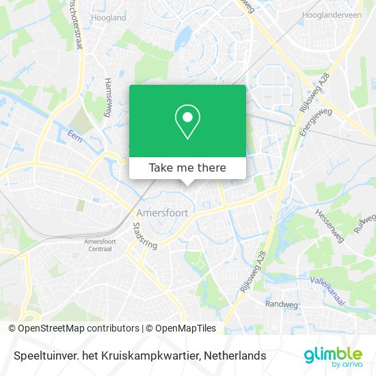 Speeltuinver. het Kruiskampkwartier Karte