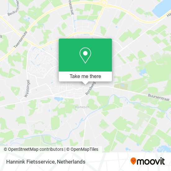 Hannink Fietsservice map