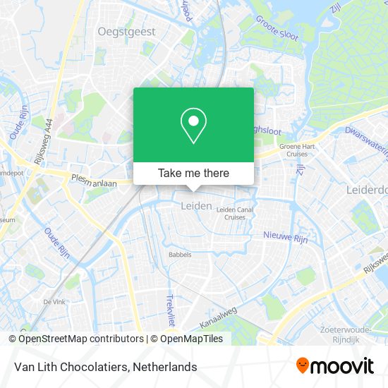 Van Lith Chocolatiers map