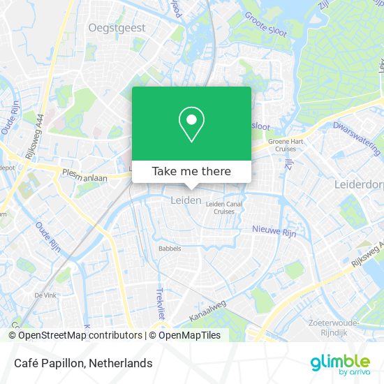 Café Papillon map