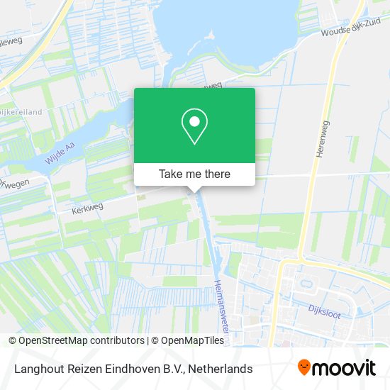Langhout Reizen Eindhoven B.V. map