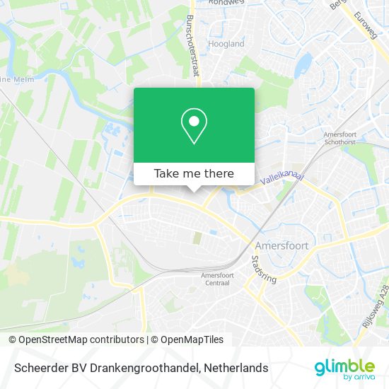 Scheerder BV Drankengroothandel map