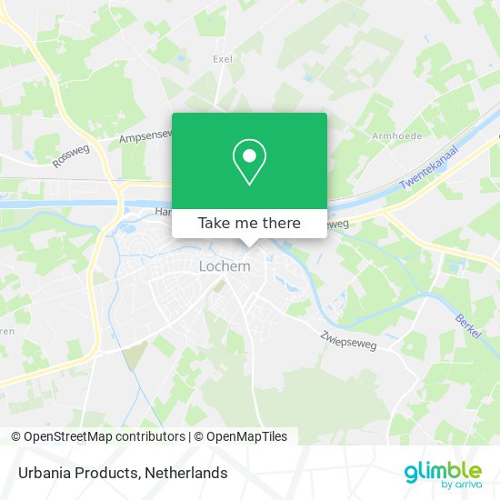 Urbania Products map