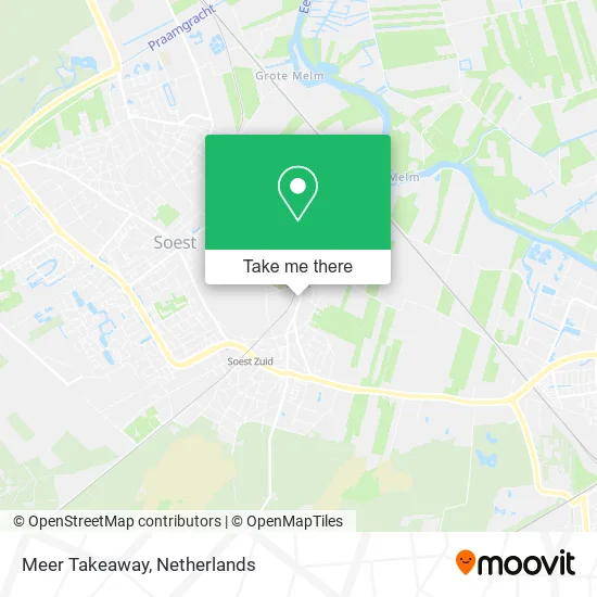 Meer Takeaway map