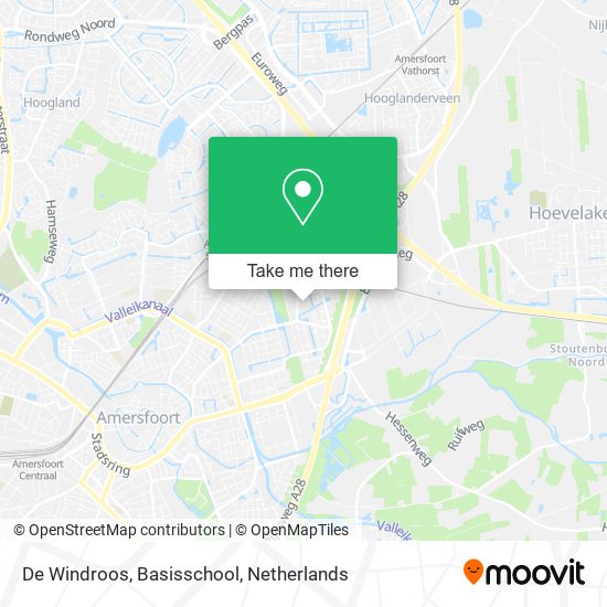 De Windroos, Basisschool map