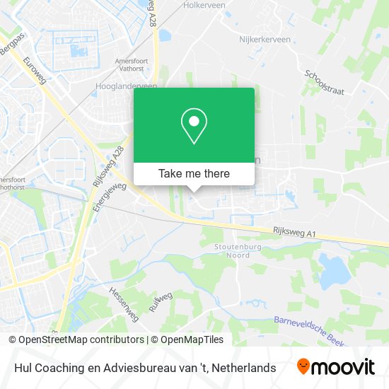 Hul Coaching en Adviesbureau van 't map