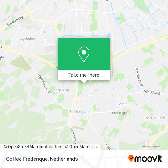 Coffee Frederique map