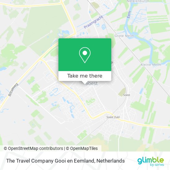 The Travel Company Gooi en Eemland map