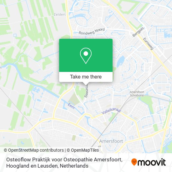Osteoflow Praktijk voor Osteopathie Amersfoort, Hoogland en Leusden map