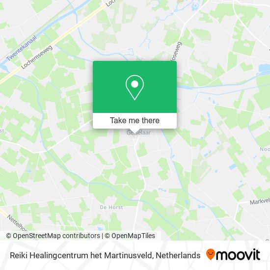 Reiki Healingcentrum het Martinusveld map