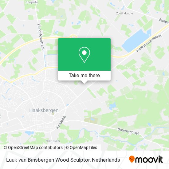 Luuk van Binsbergen Wood Sculptor map