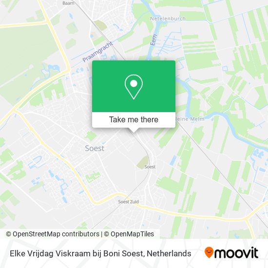 Elke Vrijdag Viskraam bij Boni Soest map