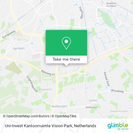 Uni-Invest Kantoorruimte Vision Park Karte