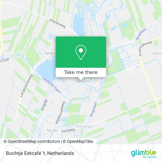 Bochtje Eetcafé 't map