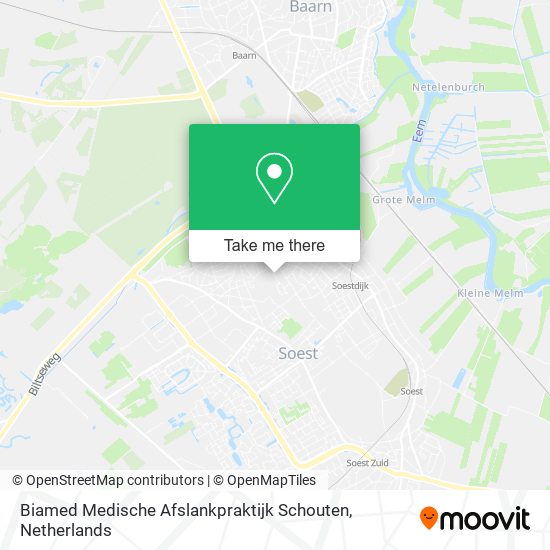 Biamed Medische Afslankpraktijk Schouten Karte