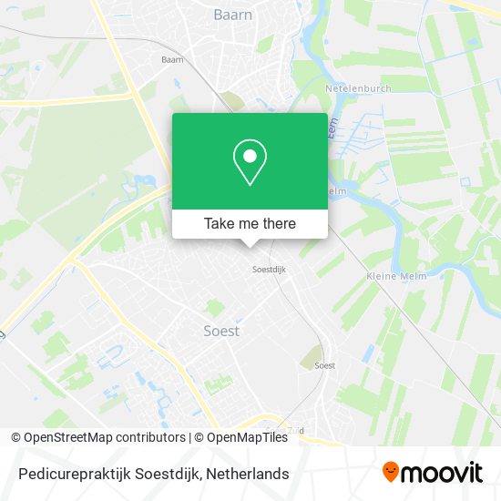 Pedicurepraktijk Soestdijk map