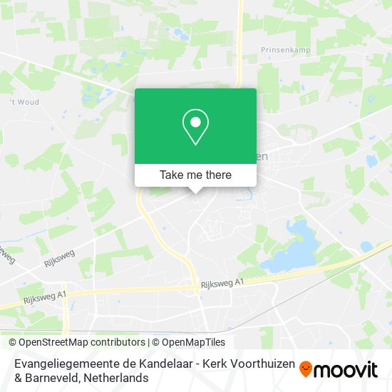 Evangeliegemeente de Kandelaar - Kerk Voorthuizen & Barneveld Karte