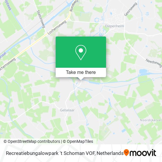 Recreatiebungalowpark 't Schoman VOF map