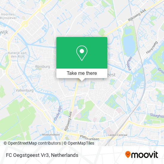 FC Oegstgeest Vr3 map