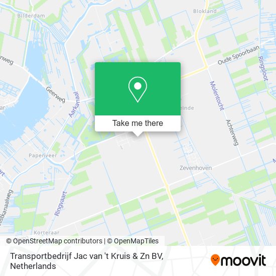 Transportbedrijf Jac van 't Kruis & Zn BV map