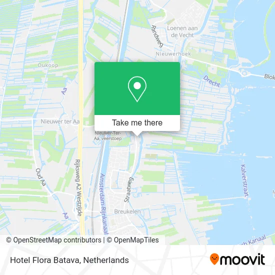 Hotel Flora Batava map