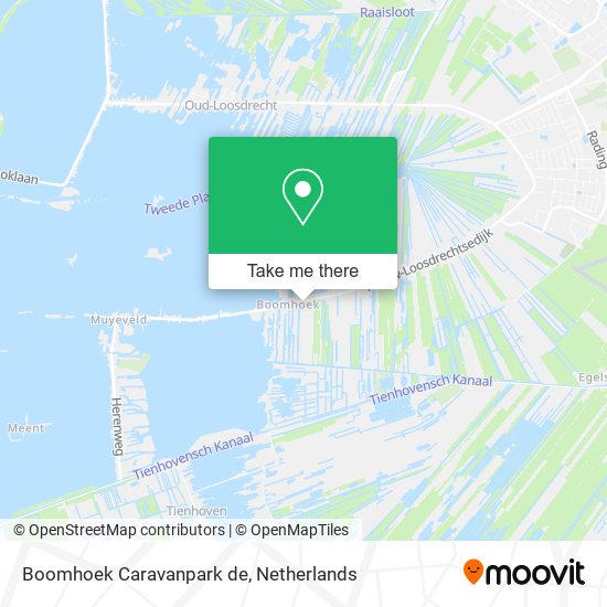 Boomhoek Caravanpark de map