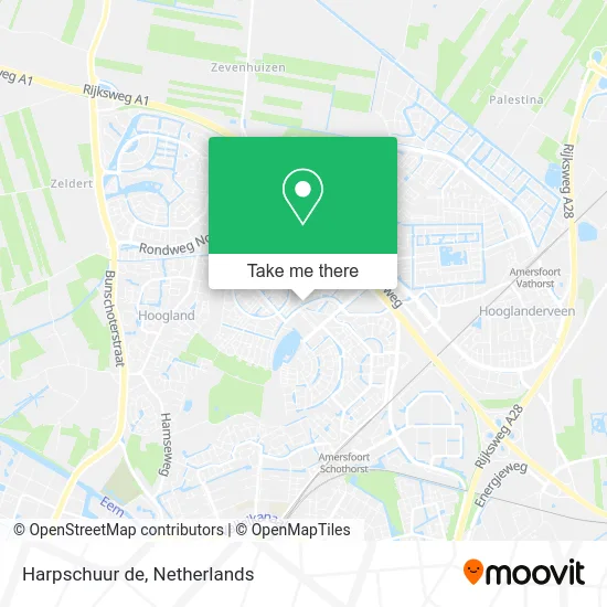 Harpschuur de map