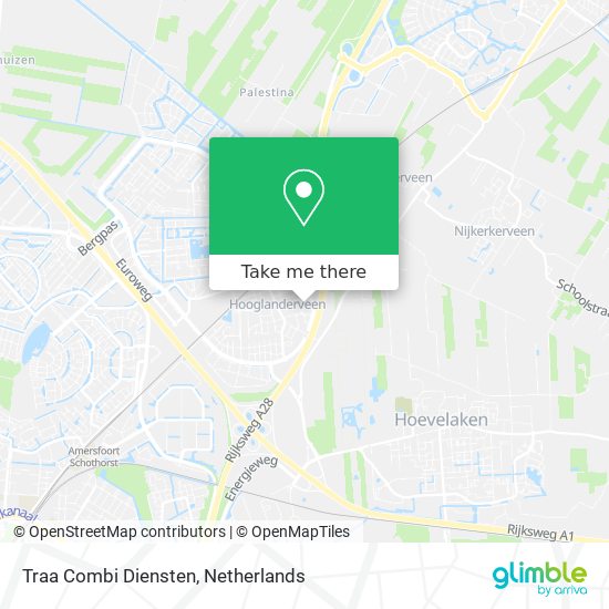 Traa Combi Diensten map