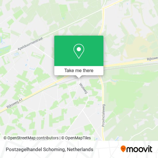 Postzegelhandel Schoming map