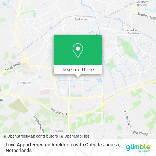 Luxe Appartementen Apeldoorn with Outside Jacuzzi map