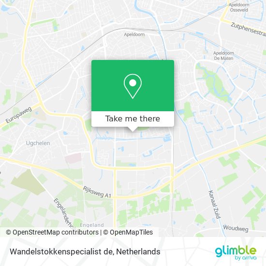 Wandelstokkenspecialist de map