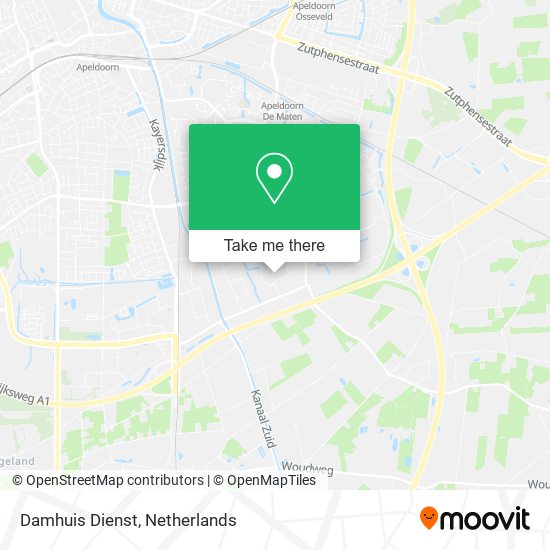 Damhuis Dienst map