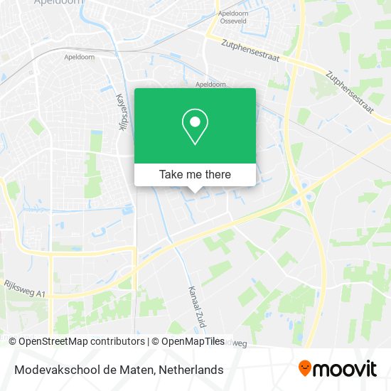 Modevakschool de Maten map