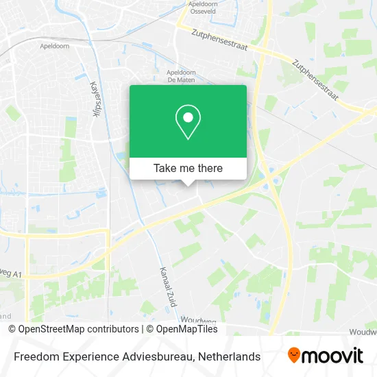 Freedom Experience Adviesbureau map