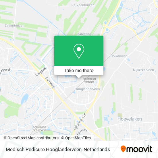 Medisch Pedicure Hooglanderveen map