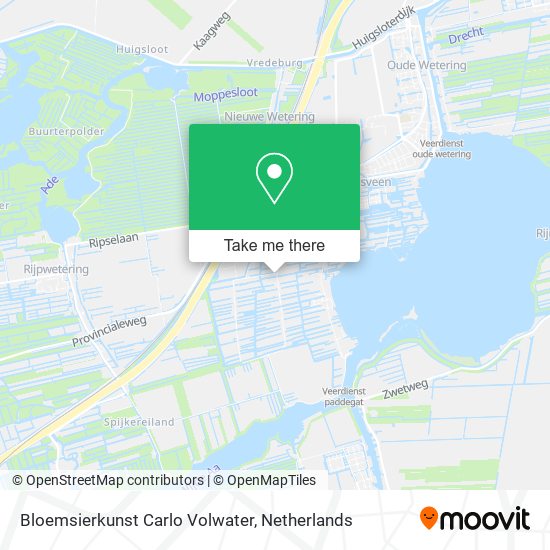 Bloemsierkunst Carlo Volwater map