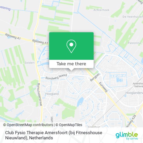 Club Fysio Therapie Amersfoort (bij Fitnesshouse Nieuwland) Karte