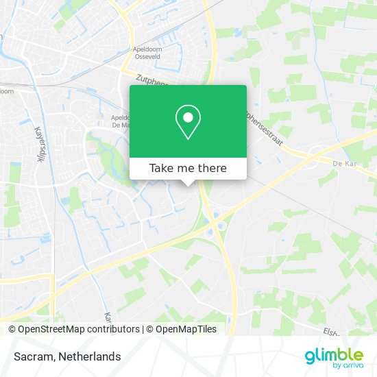 Refrein Steken Bijna dood How to get to Sacram in Apeldoorn by Bus or Train?