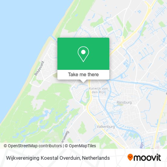 Wijkvereniging Koestal Overduin map