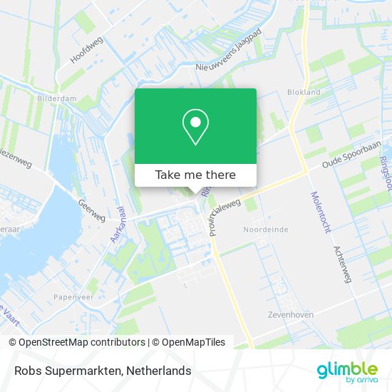 Robs Supermarkten map