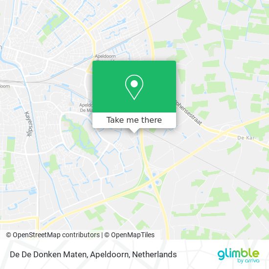 De De Donken Maten, Apeldoorn Karte