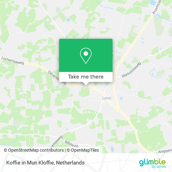 Koffie in Mun Kloffie map