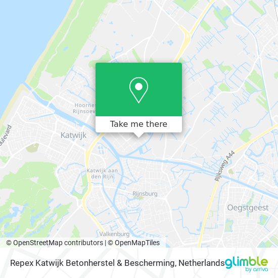 Repex Katwijk Betonherstel & Bescherming Karte