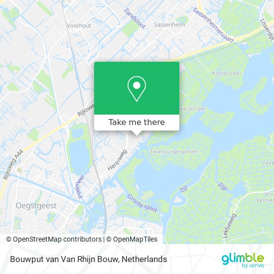 Bouwput van Van Rhijn Bouw map