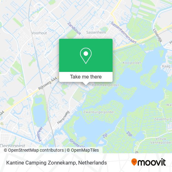 Kantine Camping Zonnekamp map