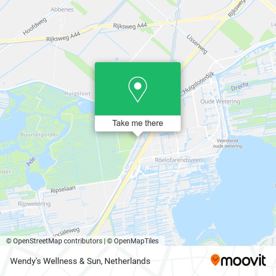 Wendy's Wellness & Sun map