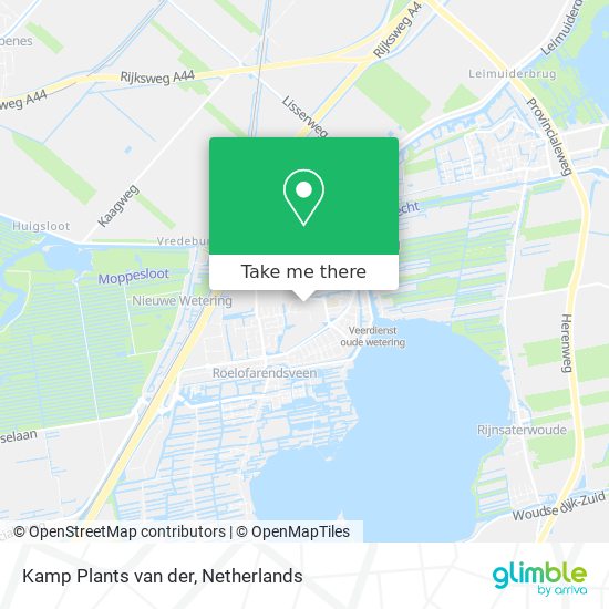 Kamp Plants van der map