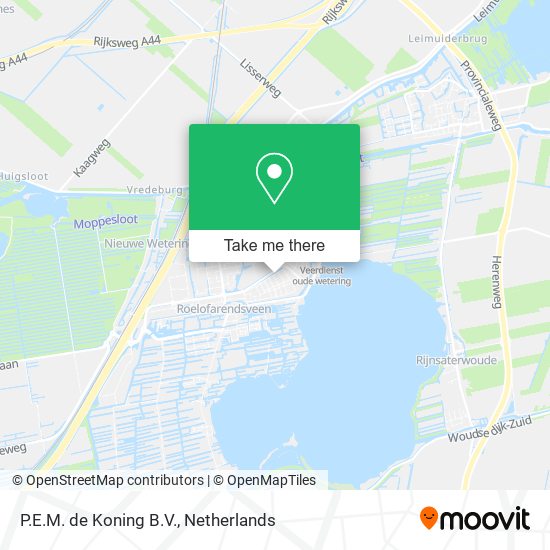 P.E.M. de Koning B.V. map